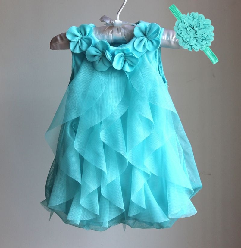 Flores niños niñas vestido niño infantil fiesta verano gasa vestidos princesa bebé ropa 2 años