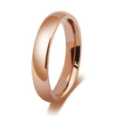 Vnox Trendy Bright 585 Rose Gold Tone Engagement Rings for Couples Stainless Steel with CZ Stone Men Women Wedding Bands