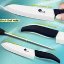 Knives set Ceramic Knife set 3 4 5 6 inch Zirconia Ceramic Black and white Blade Cooking Paring Fruit Chef Knives