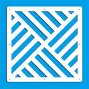 Pantallas colgantes de 12 piezas de 29x29 Cm para sala de estar, partes de paneles, arte de pared divisoria, decoración Diy, hilo de plástico de madera blanca