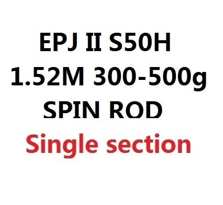 ECOODA EPJ II Full Fuji Parts Single Section 1.6m/1.68m/1.52m Spinn-/Wurfrute Corss Carbon Bootsrute Jiggingrute