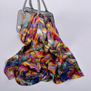 [BYSIFA] nueva bufanda de seda pura de lujo para mujer, bufandas largas de primavera y otoño para mujer, bufanda de cuello de seda de 100% de marca, Foulard 175*52cm