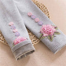 Girls Leggings Kids Autumn Winter Girls Clothing Cotton Warm Children Leggings Elastic Waist Flower Girls Skinny Pants DQ722