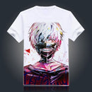 Tokyo Ghoul T-shirt New Japan Anime Ken Kaneki Cosplay Costume Comfortable Breathable Milk Fiber T Shirt For Men Women Tops Tees