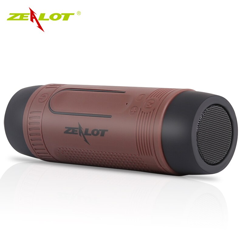 Zealot S1 Bluetooth-Lautsprecher Outdoor-Fahrradlautsprecher Tragbarer wasserdichter drahtloser Lautsprecher Unterstützung TF-Karte + Taschenlampe + Fahrradhalterung