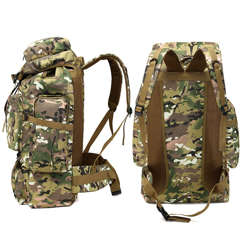 Mochila de gran capacidad de 70L, mochila de nailon impermeable para tácticas militares Molle, mochila militar para hombres, mochila para viajes de senderismo