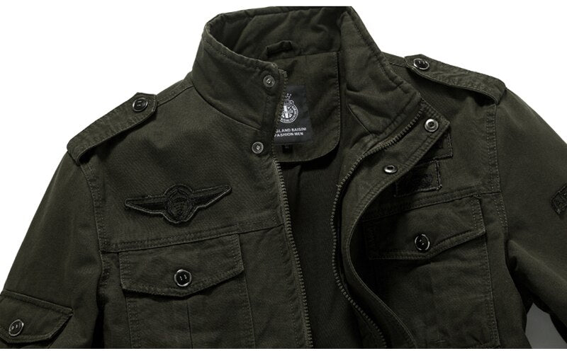 Plus Size 5XL 6XL Military Jacket Men Autumn Cotton Pilot Jacket Coat Army Men's Bomber Jackets Cargo Flight winter Jacket Male