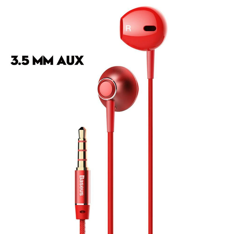 Baseus 6D Stereo In-ear Earphone Headphones Wired Control Bass Sound Earbuds for 3.5mm Earphones