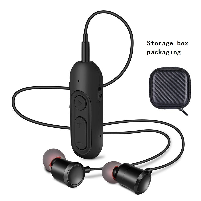 Sport Office Lavalier Wireless In-Ear Auricular Portátil Manos libres Llamada Auricular HiFi HD música Bajo Estéreo Auricular Bluetooth