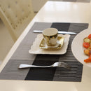 WHQ 4PCS 40x30cm Placemats PVC Dining Table Mat Disc Bowl Pads Coasters Waterproof Table Cloth Pad Modern Non-slip Pad