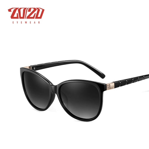 Gafas de sol estilo ojo de gato para mujer, diseño de marca 20/20, gafas polarizadas de estilo Retro para mujer, gafas de sol UV400, gafas de sol femeninas PL337