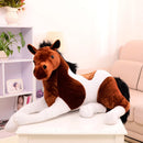 Big Size Simulation animal 70x40cm horse plush toy prone horse doll for birthday gift