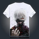 Tokyo Ghoul T-shirt New Japan Anime Ken Kaneki Cosplay Costume Comfortable Breathable Milk Fiber T Shirt For Men Women Tops Tees