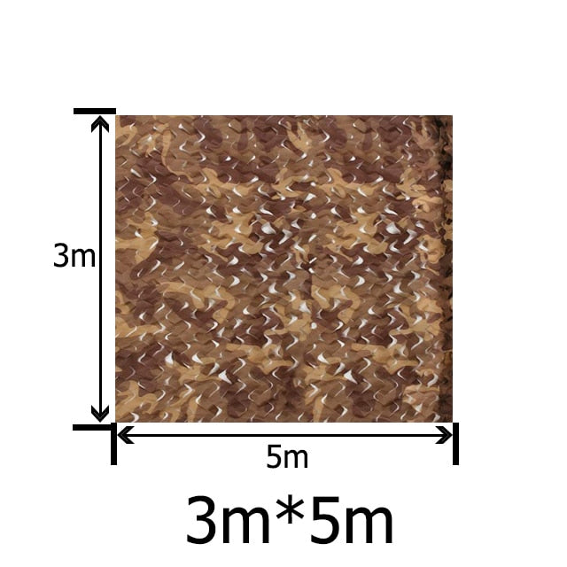 2X3m to 5X10m Outdoor Camping Military Camouflage Nets Woodland Army Camo netting Camping Sun ShelterTent Shade sun shelter