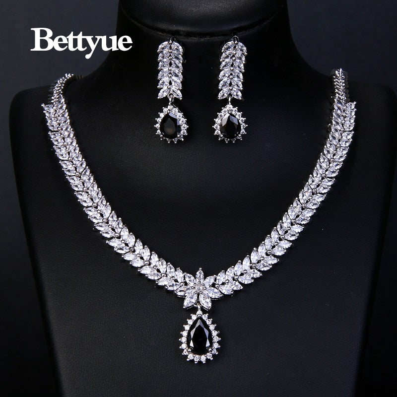 Bettyue Charming Fashion Elegance Cubic Zircon Multicolor Europe And America Style Wholesale Jewelry Sets Women Noble Ornament