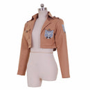 Halloween Attack on Titan Shingeki no Kyojin Train Corps Jacket Eren Jaeger Cosplay Costume Game Anime Japanese