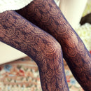 Sexy Women Mesh Pantyhose Stockings Carving Women Tights Lace Woman Silk Stockings  Hollow Out Tight Woman Tattoo Collant Femme