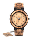 BOBO BIRD Wood Watch Men relogio masculino Week and Date Display Timepieces Fashion Casual Wooden Clock Boyfriend Best Gift