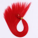 Paquetes de cabello lacio brasileño de 22 pulgadas, extensiones de cabello de cola de caballo tejido sintético de una pieza de 100 gramos para mujeres africanas