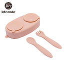 Hagamos 1 Juego de almohadillas antideslizantes para alimentación de bebés, ventosa de dos caras, tazón de alimentación de silicona para niños, posavasos para niños