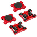 Furniture Mover Tool Transport Lifter Heavy Stuffs Moving Wheeled Roller Bar Set