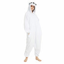 Cartoon Pijamas Onesies For Adults Polar Bear Kigurumi Pajamas Women Animal White Costume Men Cosplay Pyjama For Halloween Party