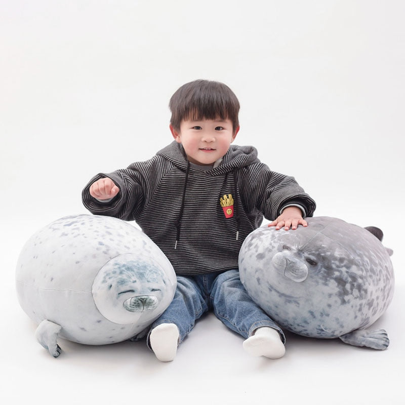 30 cm 40 cm 60 cm lindo sello de peluche de juguete realista vida marina de peluche suave muñeca simulación sello almohada niños juguetes regalo de cumpleaños