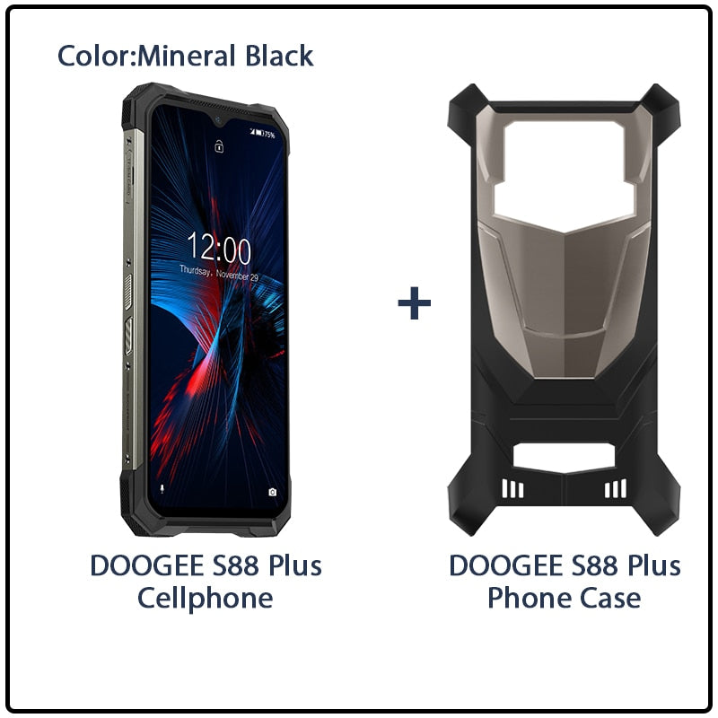 DOOGEE S88 Plus Rugged SmartPhone 48MP Main Camera 8GB RAM 128GB ROM IP68/IP69K smart phone Android 10 OS Global version