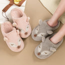 Indoor Home Floor Slippers Fox Women&#39;s Soft Shoes Warm Cute Animal Fox Winter Fur Home Slippers Women&#39;s Warm Cotton Slippers