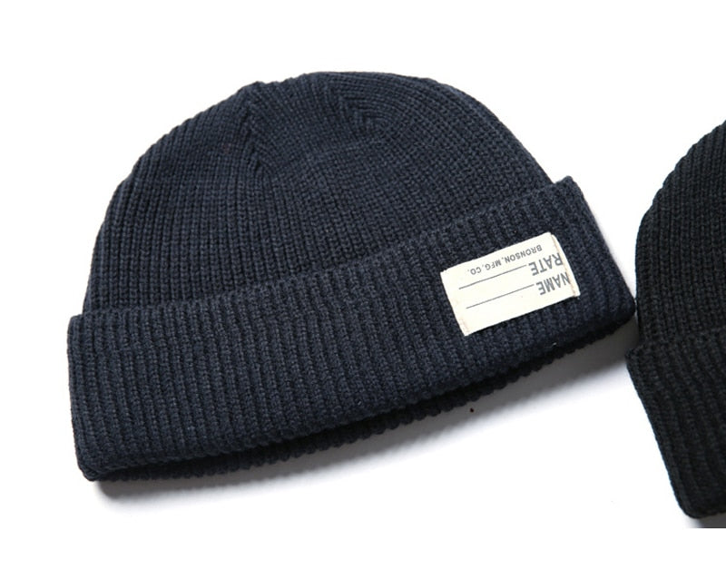 USN WATCH CAP 80% lana WW2 réplica invierno cálido tejido grueso gorra Vintage militar al aire libre sombrero