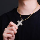 TOPGRILLZ Hip Hop High Quality Cross Pendant Necklace Iced Out Full Micro Pave Cubic Zirconia Pendant Fashion Jewelry For Gift