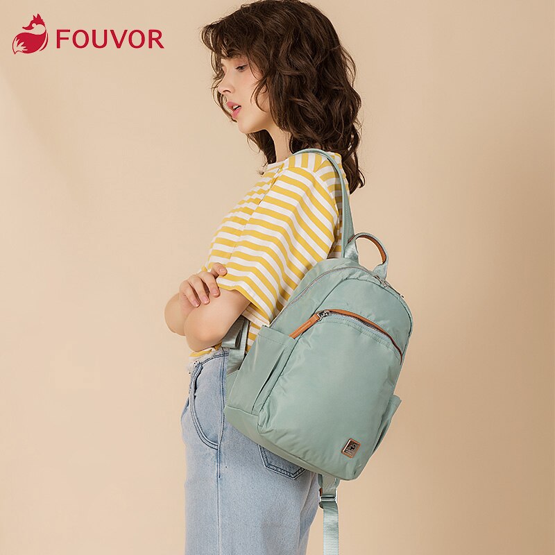 Fouvor 2019 Fashion Waterproof Oxford Simple Versatile Canvas Large Capacity Travel Backpack Business Lady School Bag 2828-14