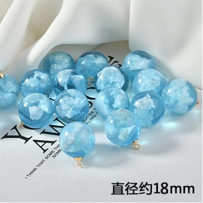 Blue sky and white clouds shape 20pcs/lot handmade resin charms diy jewelry earrings for women accessory