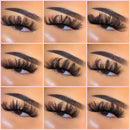 Sleek Chic Fluffy False Eyelashes 25mm Mink Lashes Wholesale Long Full Strip Lashes Vendors Mink Eyelashes Extension Bulk 1 Pair