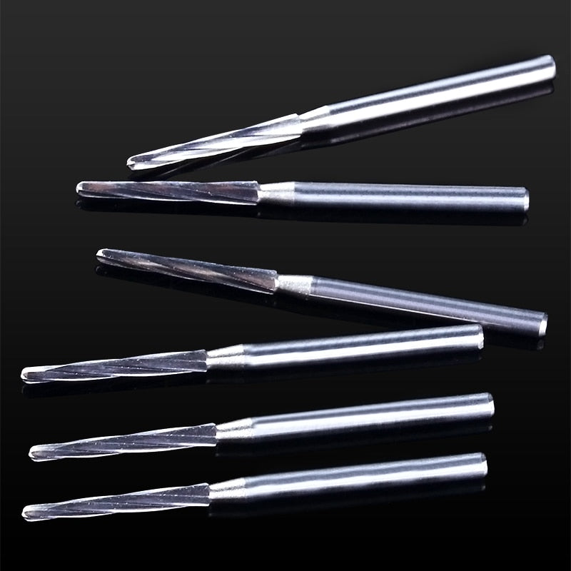 AZDENT 6Pc Dental Surgical Carbide Bone Cutters Finishing Burs FG Bur 28mm