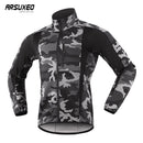ARSUXEO Thermal Mtb Rennradjacke Winternacht Reflektierende Warme Fahrradbekleidung Winddicht Wasserdicht Herrenmantel Fahrradtrikot