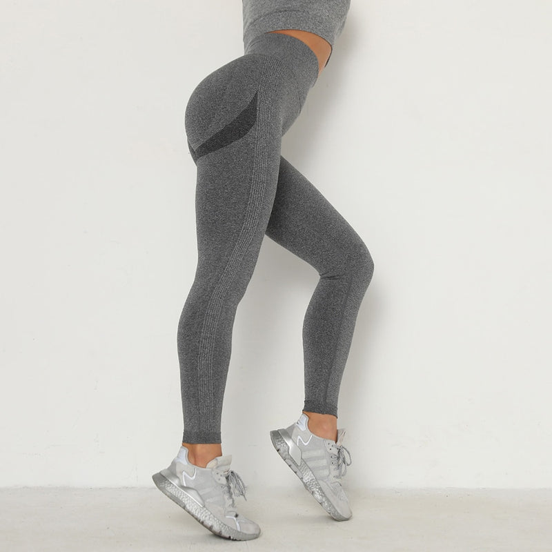 Pantalones deportivos para mujer, mallas sin costuras de cintura alta, pantalones deportivos con Control de barriga para mujer, mallas deportivas para gimnasio, mallas ajustadas de cintura alta