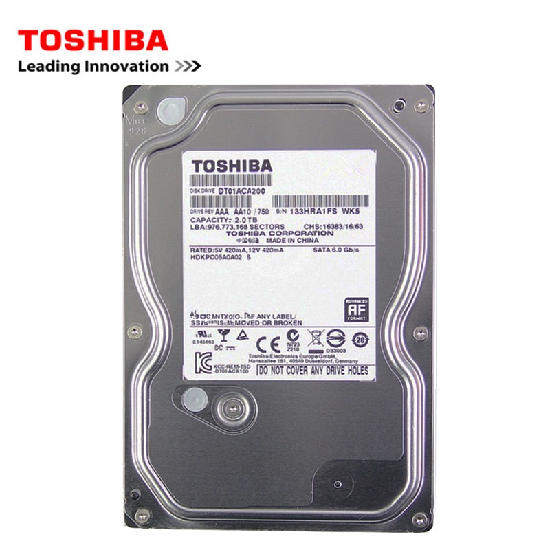 Toshiba 500GB desktop computer hdd 3.5&quot; internal mechanical hard disk SATA3 6Gb/s hard disk 1TB 2TB 5700-7200 RPM buffer