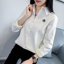 Very Thick Women Winter Style Blouses Shirts Lady Casual Long Sleeve Turn-down Collar Velvet Blusas Tops DF3161