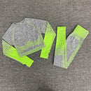 Women 2/3/5pcs Yoga Set Running Seamless Gym Workout Short Sleeve+Top Sport+Leggings+shorts+bra Fitness Suit Yoga Suit