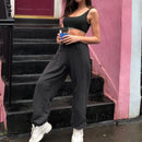 Rockmore Baggy Pencil Pants Women Black Winter Wide Leg Sweat Pants Oversized Joggers Streetwear High Waisted Trousers