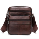 WESTAL Men's Shoulder Bag Casual Genuine Leather Messenger Bag Mini Men's Crossbody Bag Small Men's Sling Bag for Phone 7362