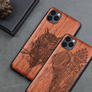 For iPhone 12 Pro Case Boogic Original Wood funda iPhone 12 mini wood Cover Phone Case For iPhone 12 Pro Max