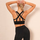 Women Sports Bra Running Yoga Brassiere Workout Gym Fitness Underwear Bralette Top Push Up Plus Size Beauty Back Workout Bra