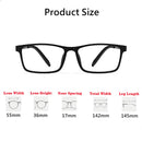 YIMARUILI Ultra-light Fashion Flexible TR90 Square Eyewear Pure Titanium Optical Prescription Eyeglasses Frame For Men 8822T