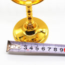 Portavelas de cristal Gran Menorá Candelabros Latón Oro titulares 7 Religiosos ramificados