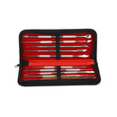 1 Set Wax Carving Tool Stainless Steel Dental Sculpture Instrument Versatile Kit for Dental Lab Equipment With PU Holder Case