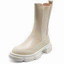 INS HOT Botines de mujer de cuero natural 22-25 CM Costura de piel de vaca sarga Chelsea botas cyberstar botas delgadas 11-11 descuento