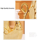 EWAYS 2 unids/set amantes del cisne decoración del hogar artesanías de cerámica figuras de animales de porcelana decoración de boda amantes regalo de Año Nuevo