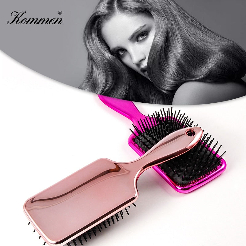 Mirror-style Hair Comb Beauty Anti-Static Haircare Airbag Massage Hair Brush Large Plate Fluffy Hairdressing Barber Accessory